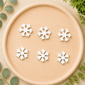Letterboard Wood Shape Icons - Snowflakes (Set of 6)