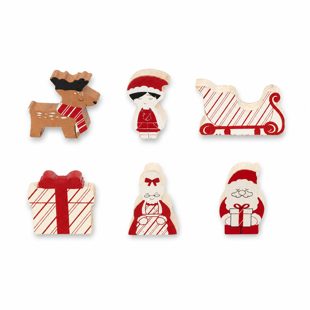 Letterboard Wood Shape Icons - North Pole (Set of 6)
