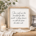 10" Wood Framed Sign - Some Souls | White and Black
