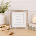 7" Reversible Wood Frame Sign - Father | White and Gray | Father's Day Collection