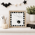 9" Reversible Wood Frame Sign - Spider/Pumpkin | Multicolor | Pumpkins and Sweets Collection