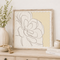 24" Reversible Wood Frame Sign - Succulent | Multicolor | Scallop Collection