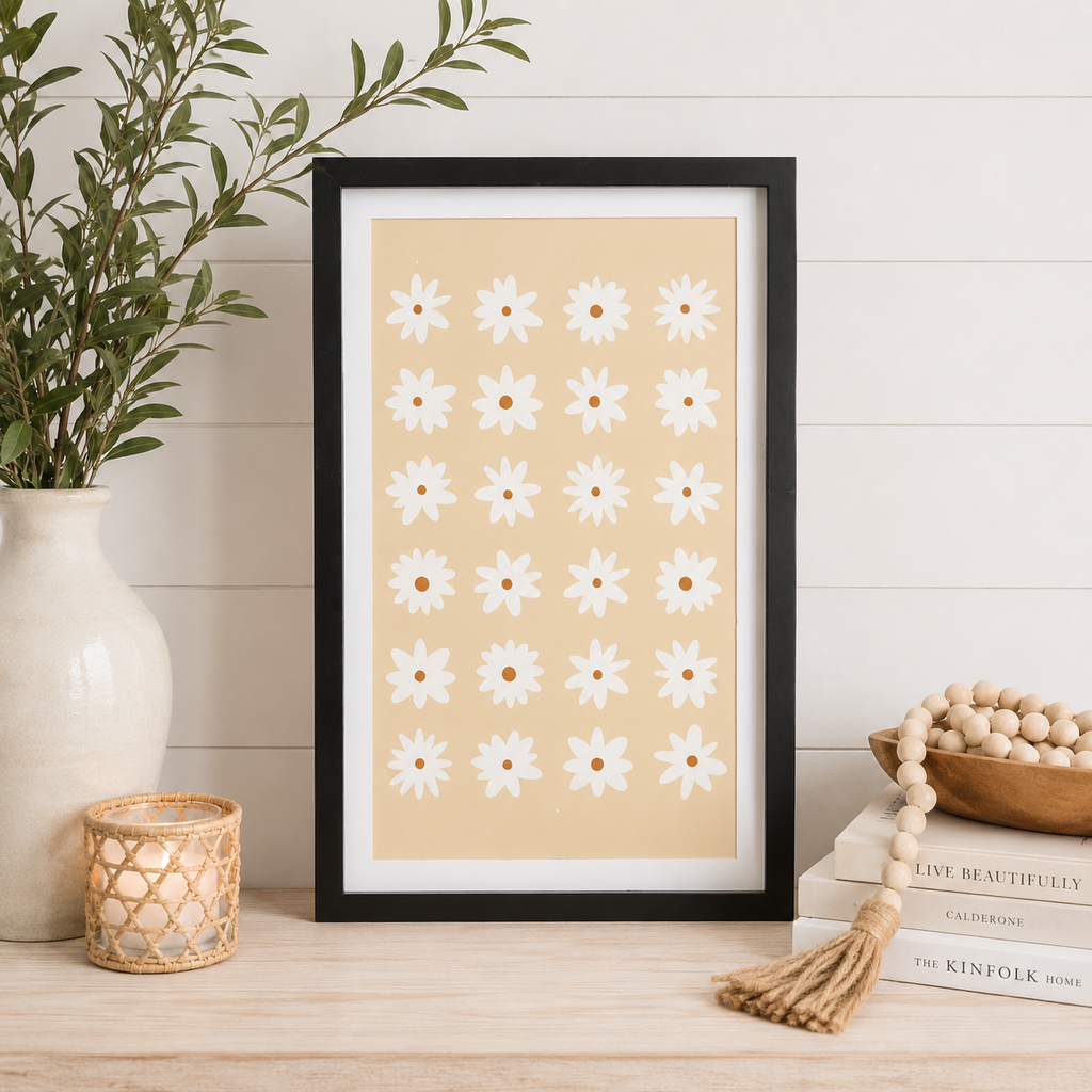13" x 20" Reversible Wood Frame Sign - Reindeer/Daisy | Multicolor