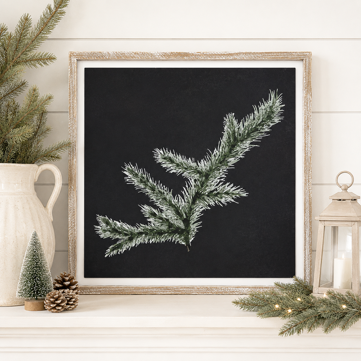 24" Reversible Wood Frame Sign - Pine and Pumpkin | Multicolor
