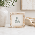 5" Wood Frame Sign - ETC | White and Black