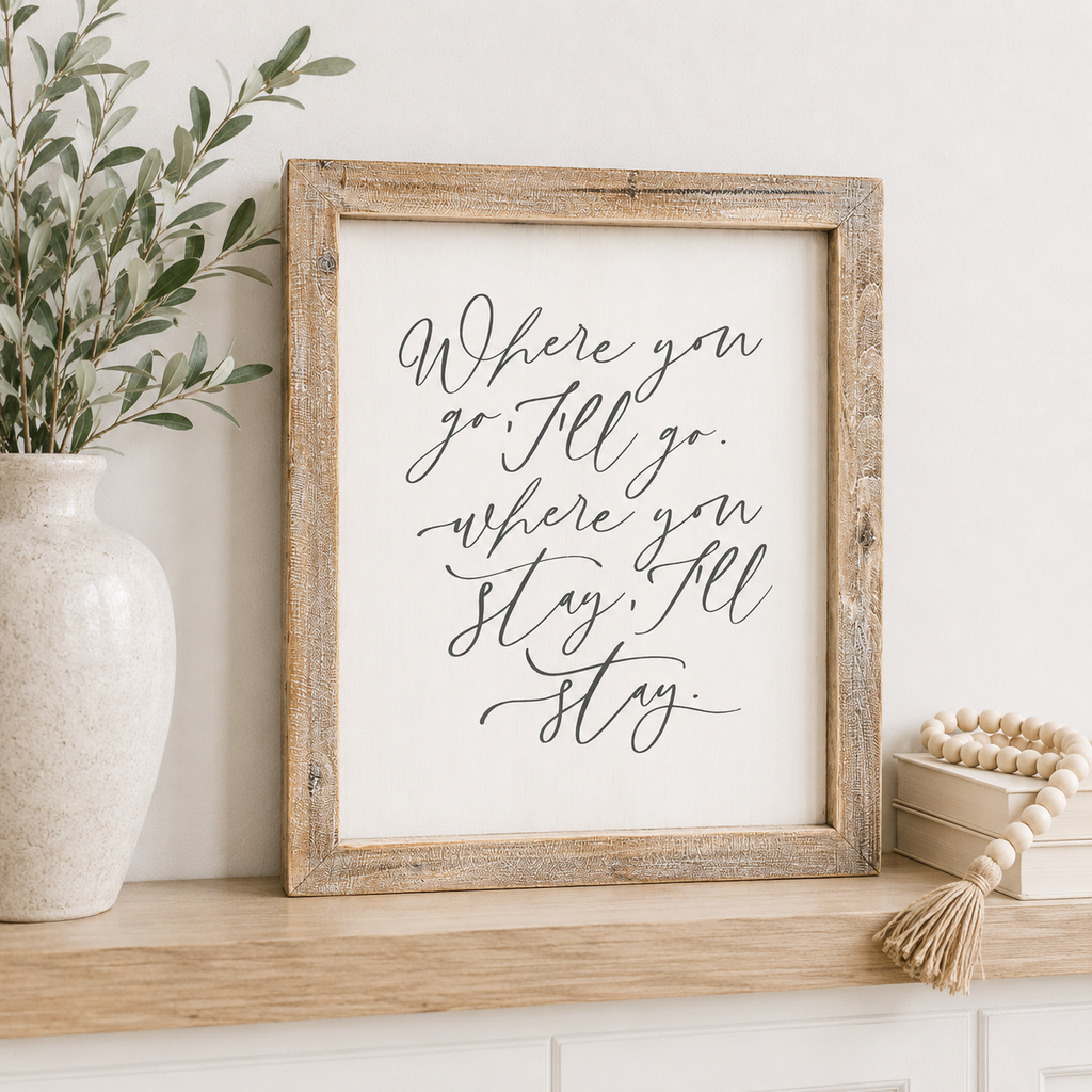 16" x 19" Reversible Wood Framed Sign - Soulmate | White and Grey
