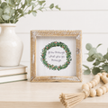 5" Reversible Wood Framed Sign - Grow Through | Multicolor