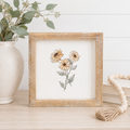 8" Reversible Wood Frame Sign - Sunflower and Daisy | Multicolor