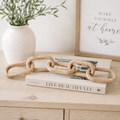 22" Wood Chain Link - Natural