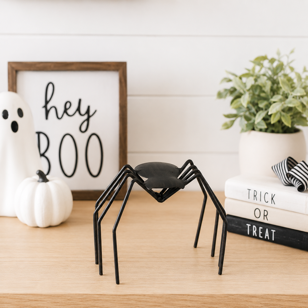 5.5" Metal Spider - Black