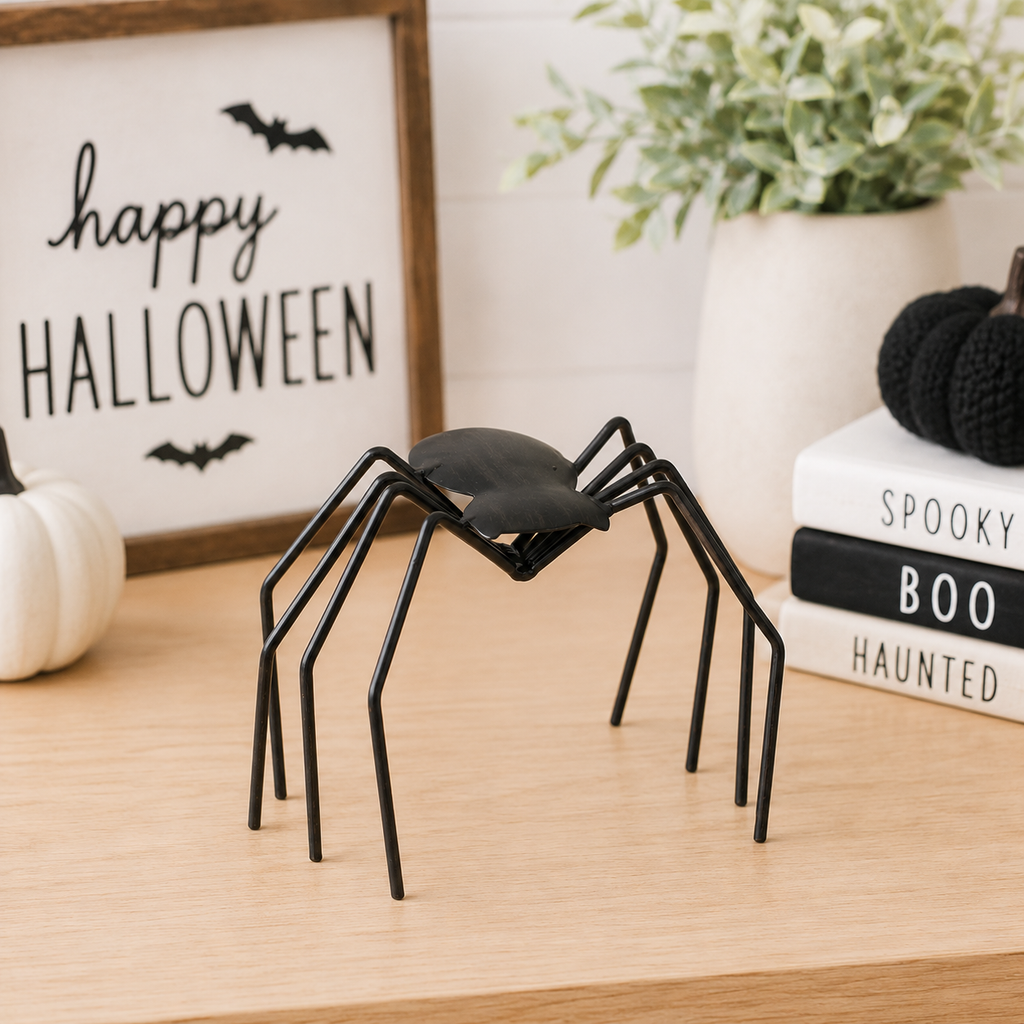 5.5" Metal Spider - Black