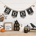 35" Reversible Wood Swag with Beads - Boo/Fall | Multicolor