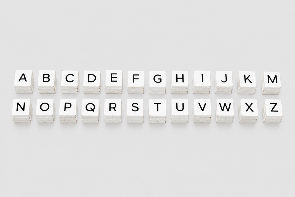 Letterboard Letter Tile Set - White and Black (112 Pieces) | Letterboard Collection