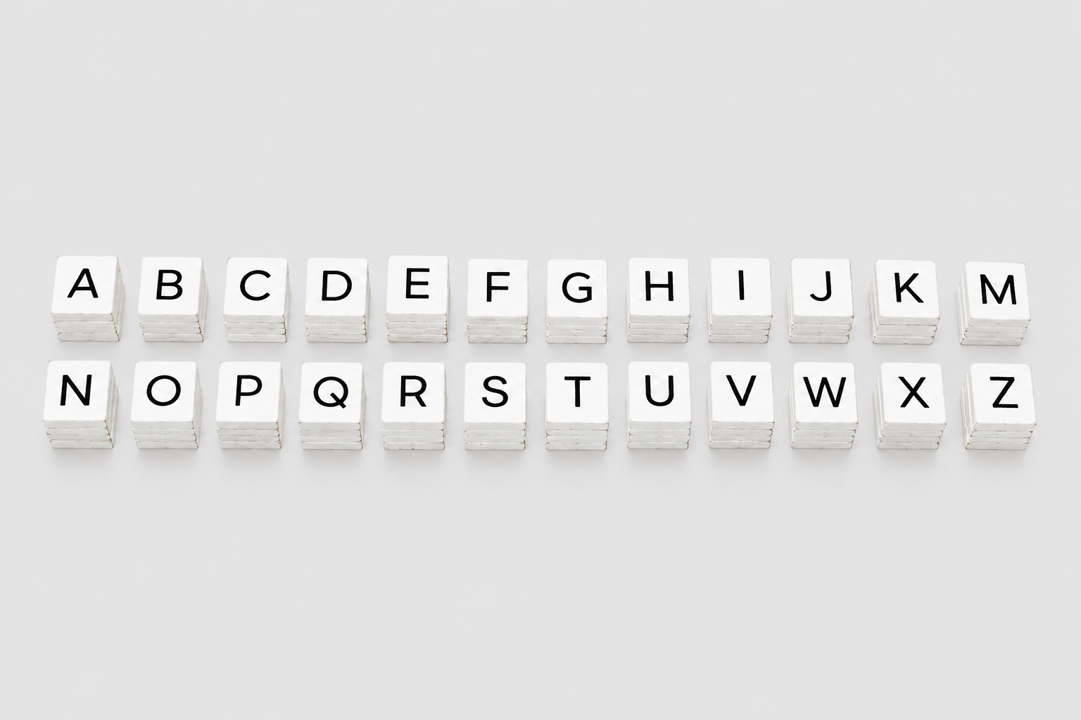 Letterboard Letter Tile Set - White and Black (112 Pieces) | Letterboard Collection