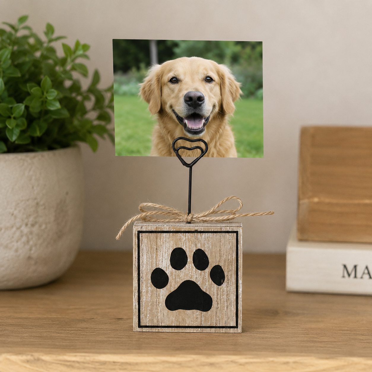 3" x 6" Wood Photo Block - Fur Mama | Fur Babies Collection