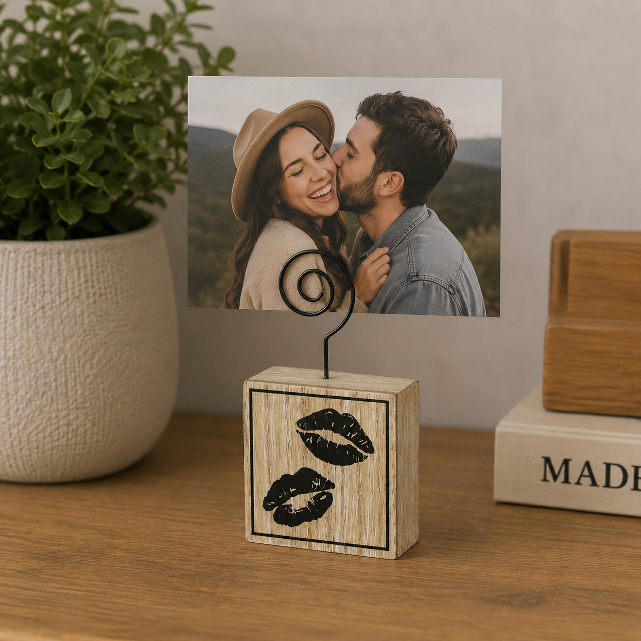 3" x 6" Wood Photo Block - We Cute | You and Me Collection