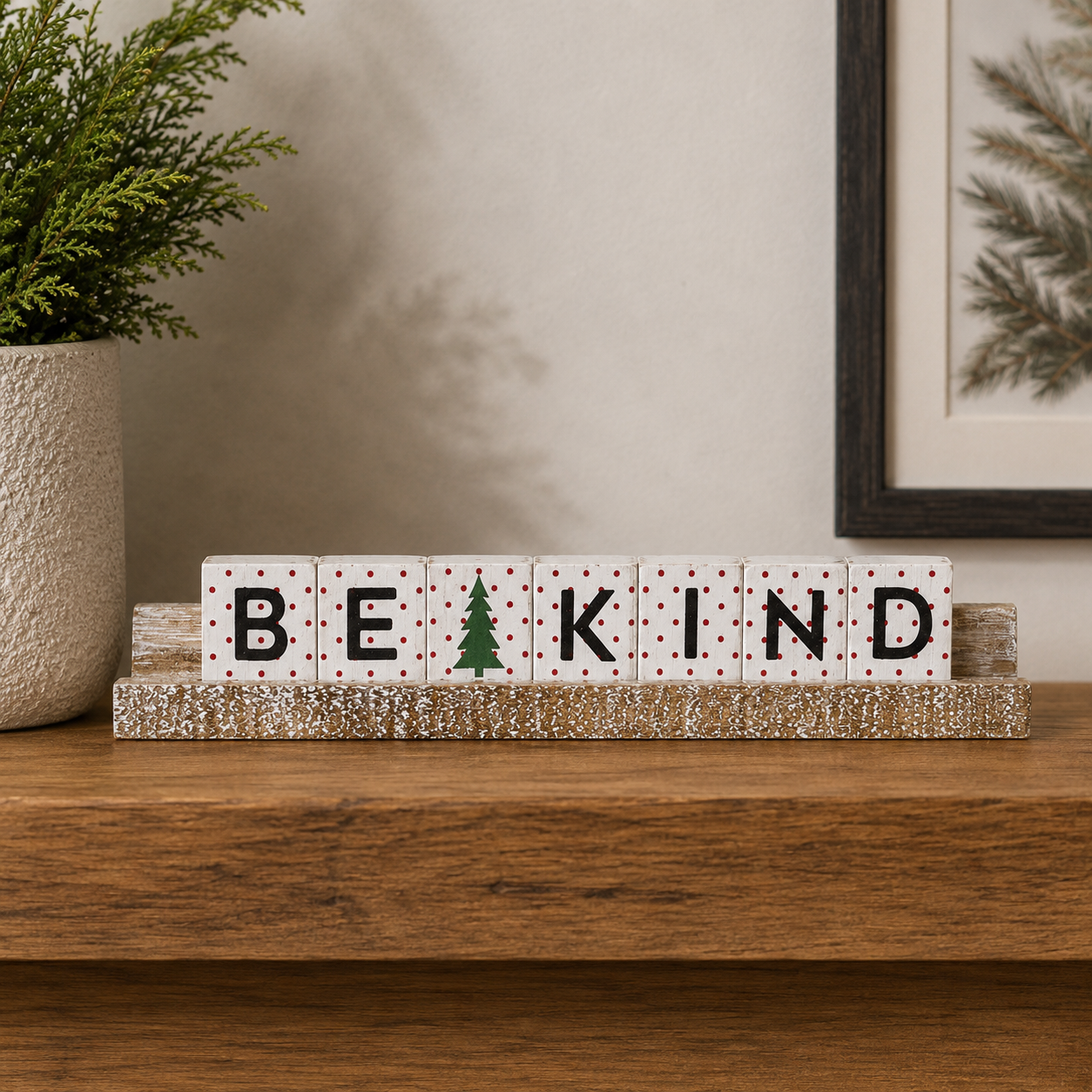 12" Wood Ledge Kit - Be Kind
