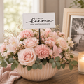 12" Metal Enamel Pick - I Wish Heaven Had Visiting Hours | White and Black | Remember When Collection