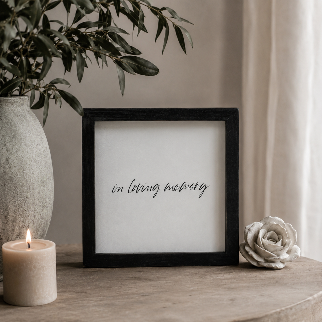 9" x 5" Wood Frame Sign - Visiting Hours | Remember When Collection