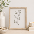 9" x 11" Reversible Wood Frame Sign - Plant/Periwinkle | Multicolor