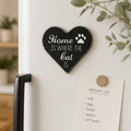 4" Wood Magnet - Cat | Black and White | Fur Babies Collection
