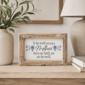 6" x 4" Reversible Wood Frame Sign - World/Blessing | Multicolor | Mother's Day Collection