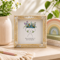 5" Reversible Wood Frame Sign - Progress | Multicolor
