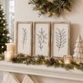 9" x 17" Reversible Wood Frame Sign Set - Gnomes | Cottage Christmas Collection