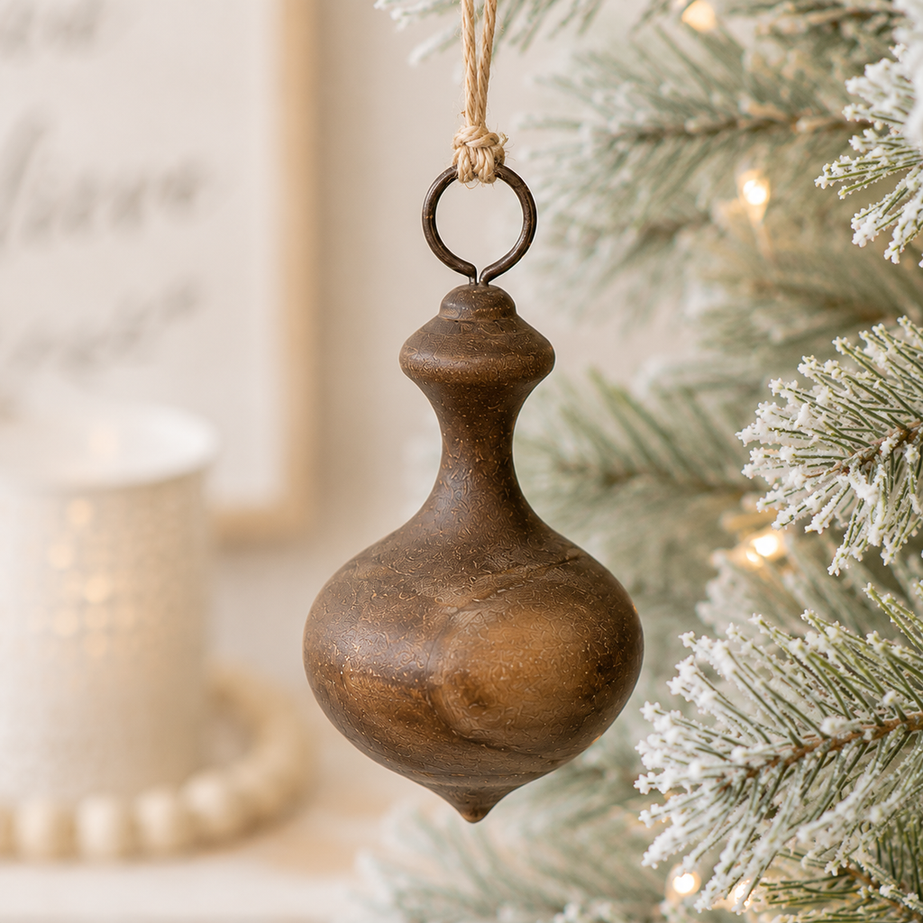 5" Wood Cutout Ornament - Mushroom | Multicolor
