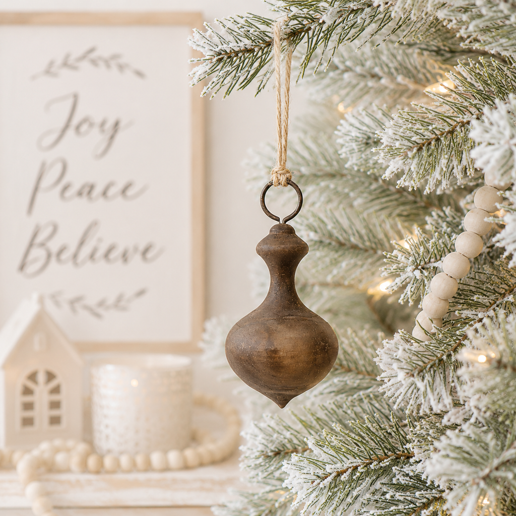 5" Wood Cutout Ornament - Mushroom | Multicolor
