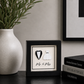 5" Reversible Wood Frame Sign - Mr and Mrs/You and Me | You and Me Collection