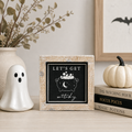 5" Reversible Wood Frame Sign - Witchy/Thankful