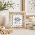 5" Reversible Wood Frame Sign - Repeat/Overthink | Mother's Day Collection