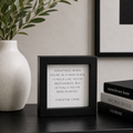 5" Wood Frame Sign - Planted | White and Black