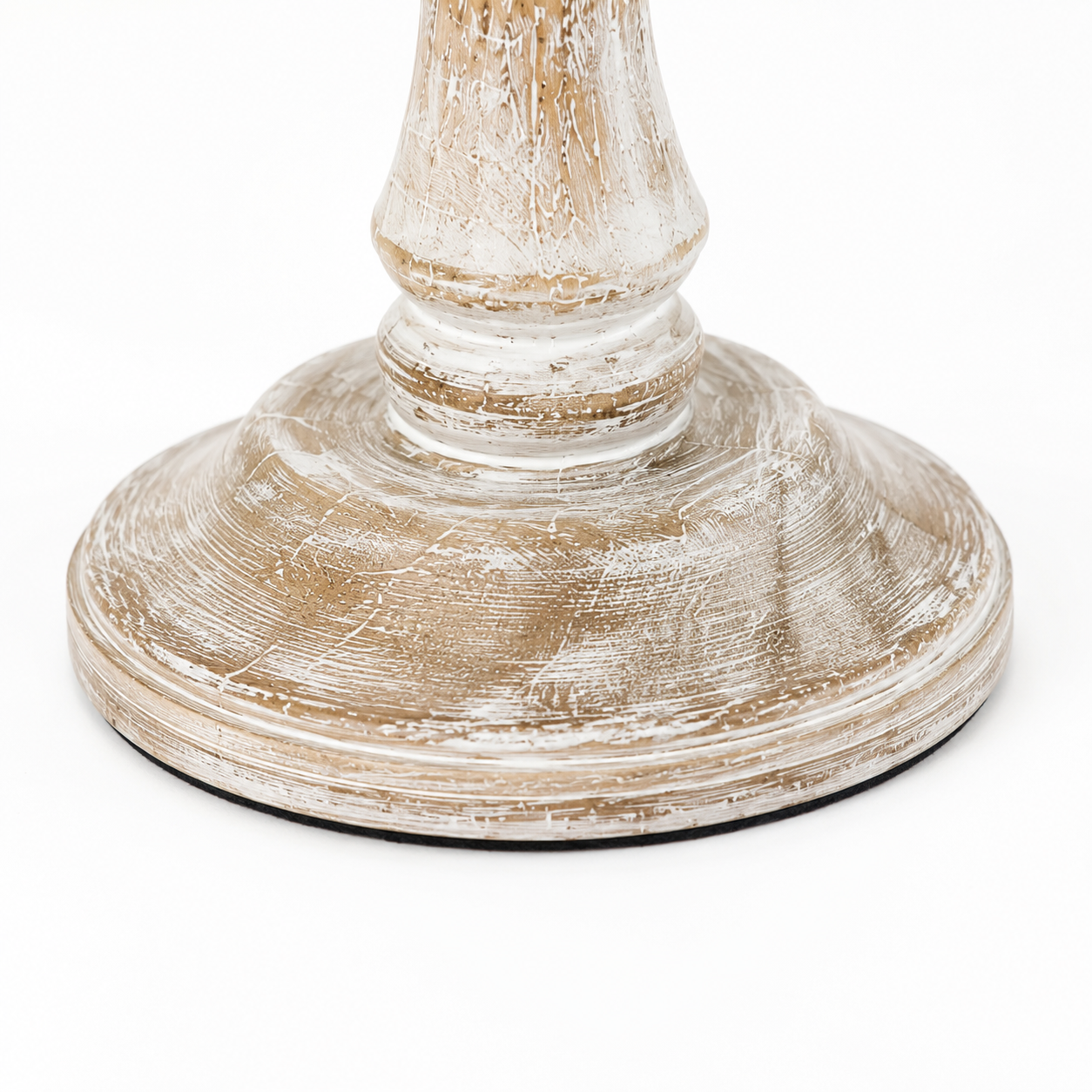 14" Wood Candle Holder – Rustic Mango Wood Décor