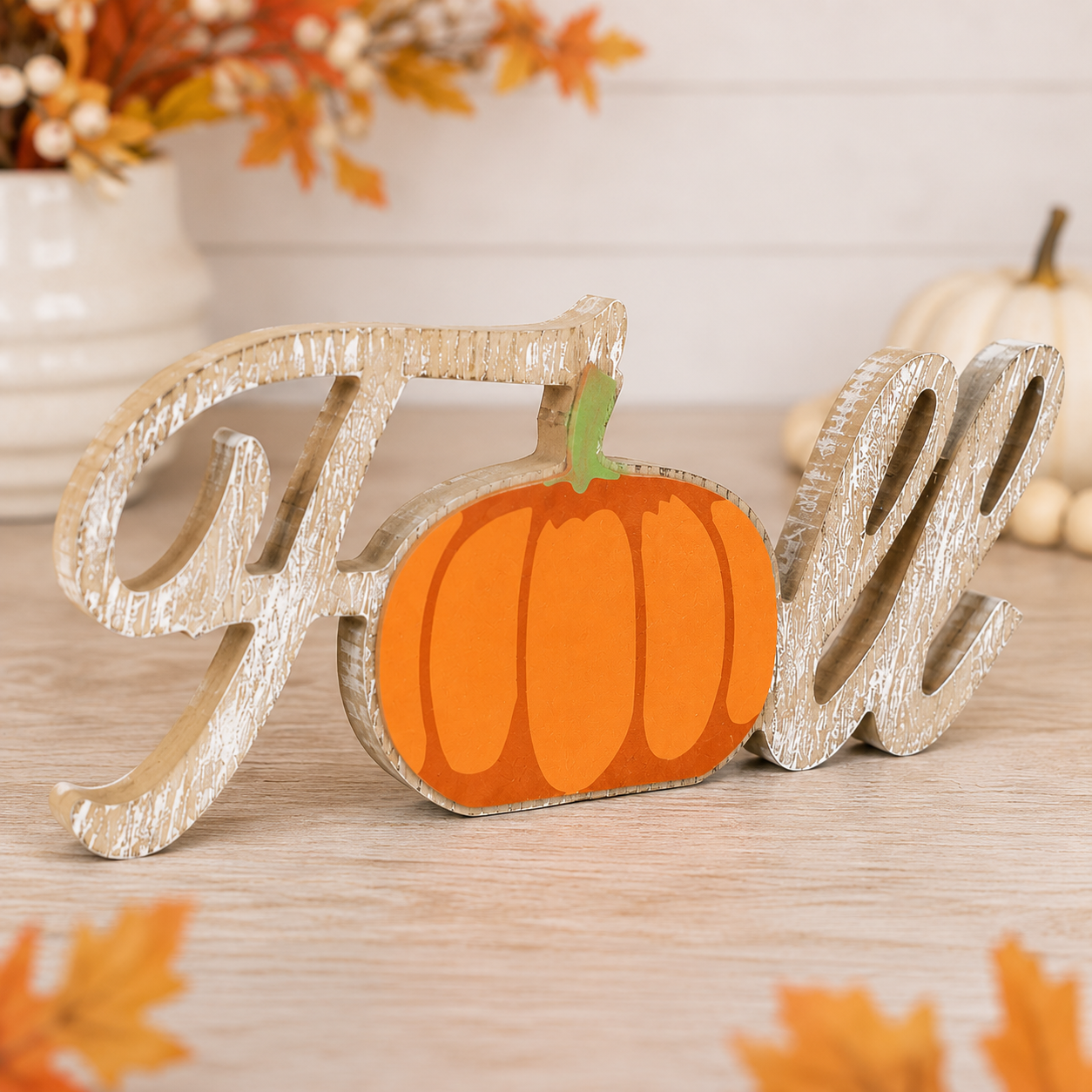 9" Wood Cutout - Fall | Multicolor