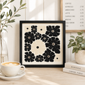 13" Reversible Wood Frame Sign - Flower | Multicolor