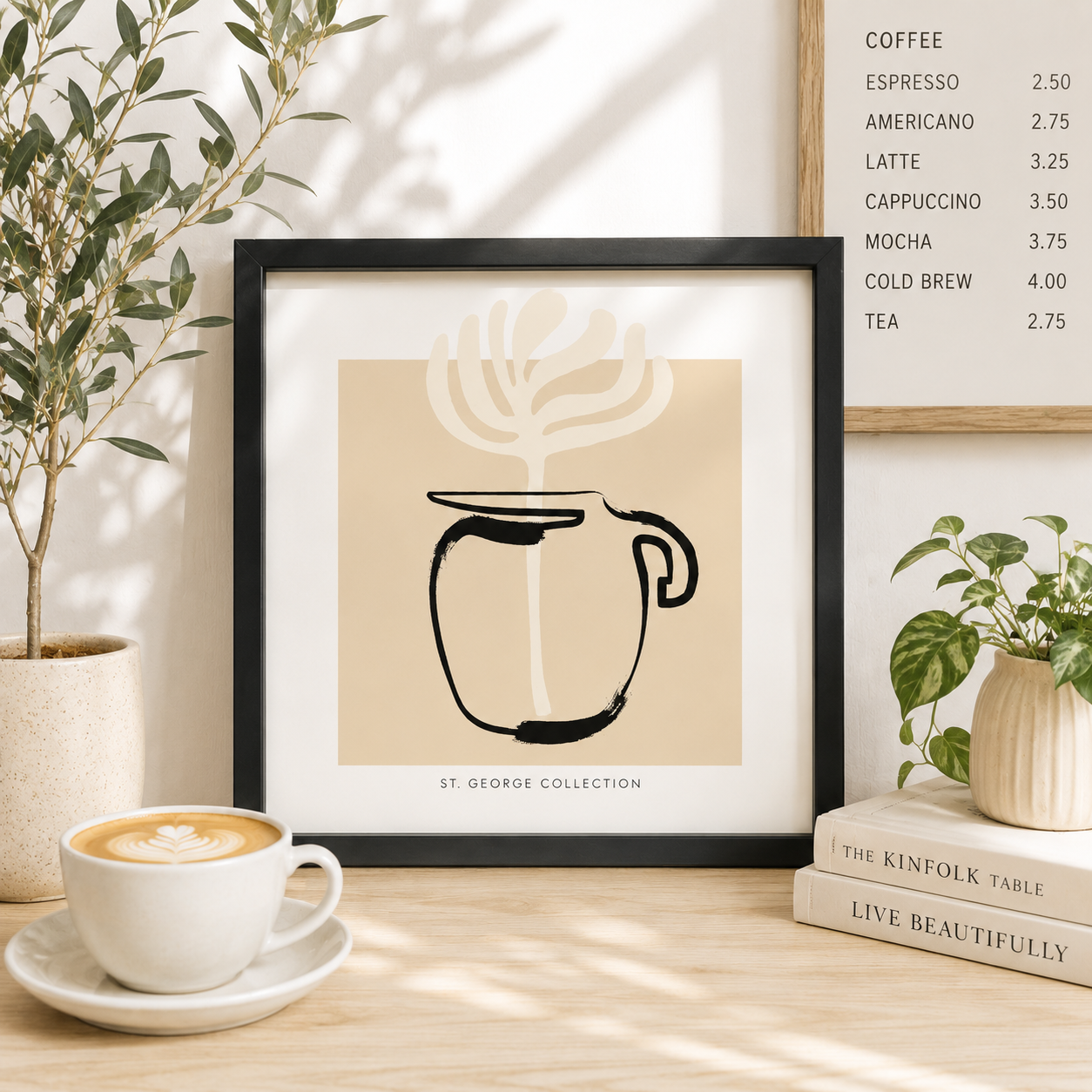 13" Reversible Wood Frame Sign - Flower | Multicolor