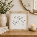 8" Reversible Wood Frame Sign Set - Moments/Started | White and Gray (Set of 6)