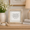 6" Reversible Wood Frame Sign - Want/Do | White and Black | Herringbone Collection