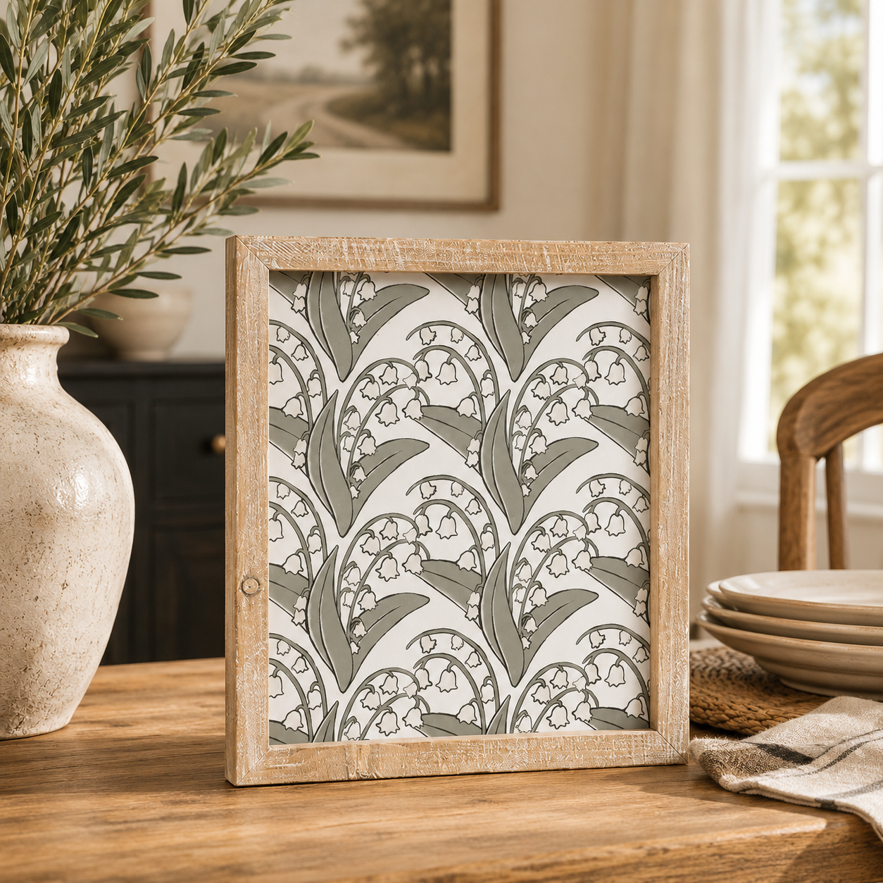 11" x 13" Reversible Wood Frame Sign - Lily | Multicolor
