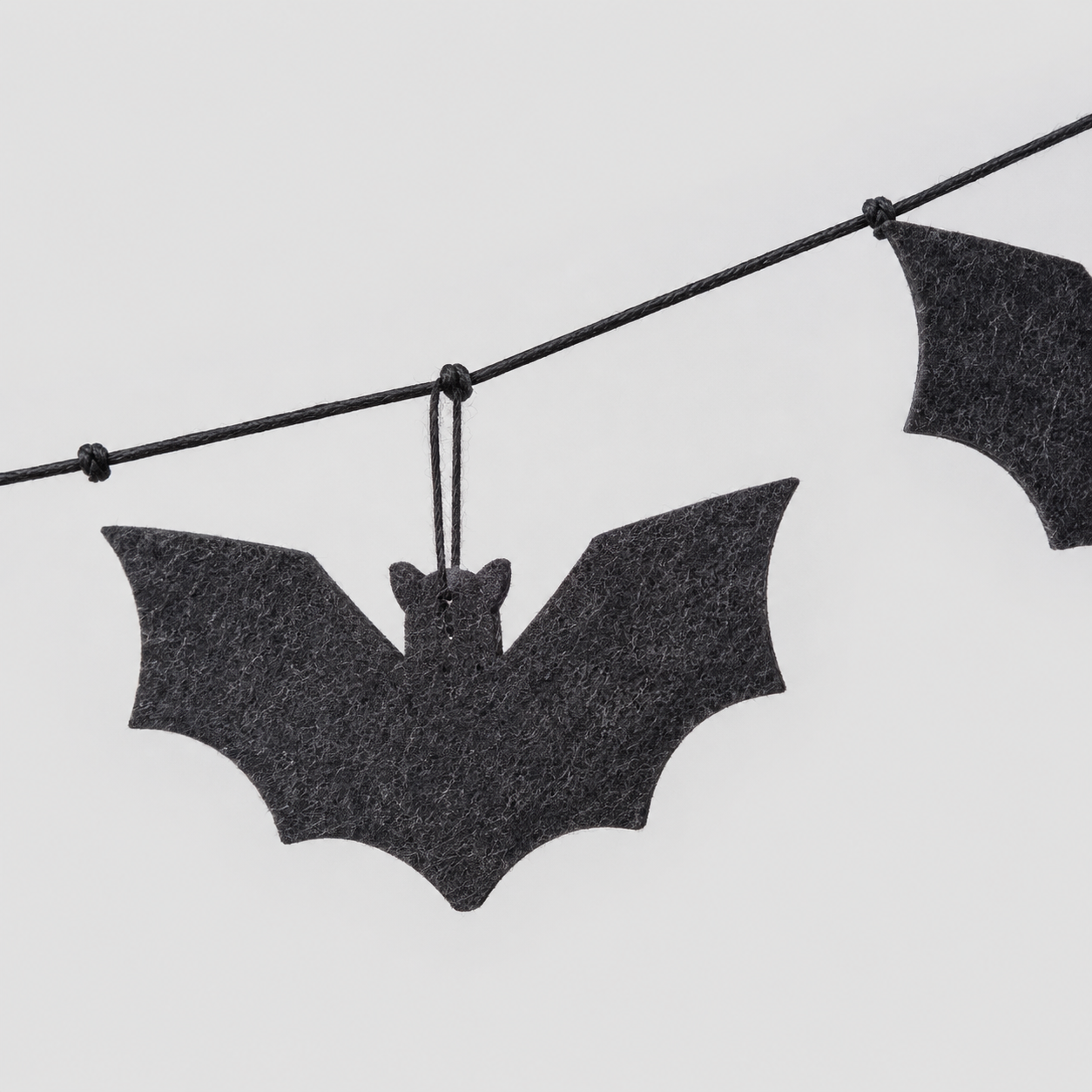 65" Felt Swag - Bats | Black