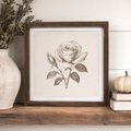 13" Reversible Wood Frame Sign - Tree/Rose | Multicolor | Gileadensis Collection