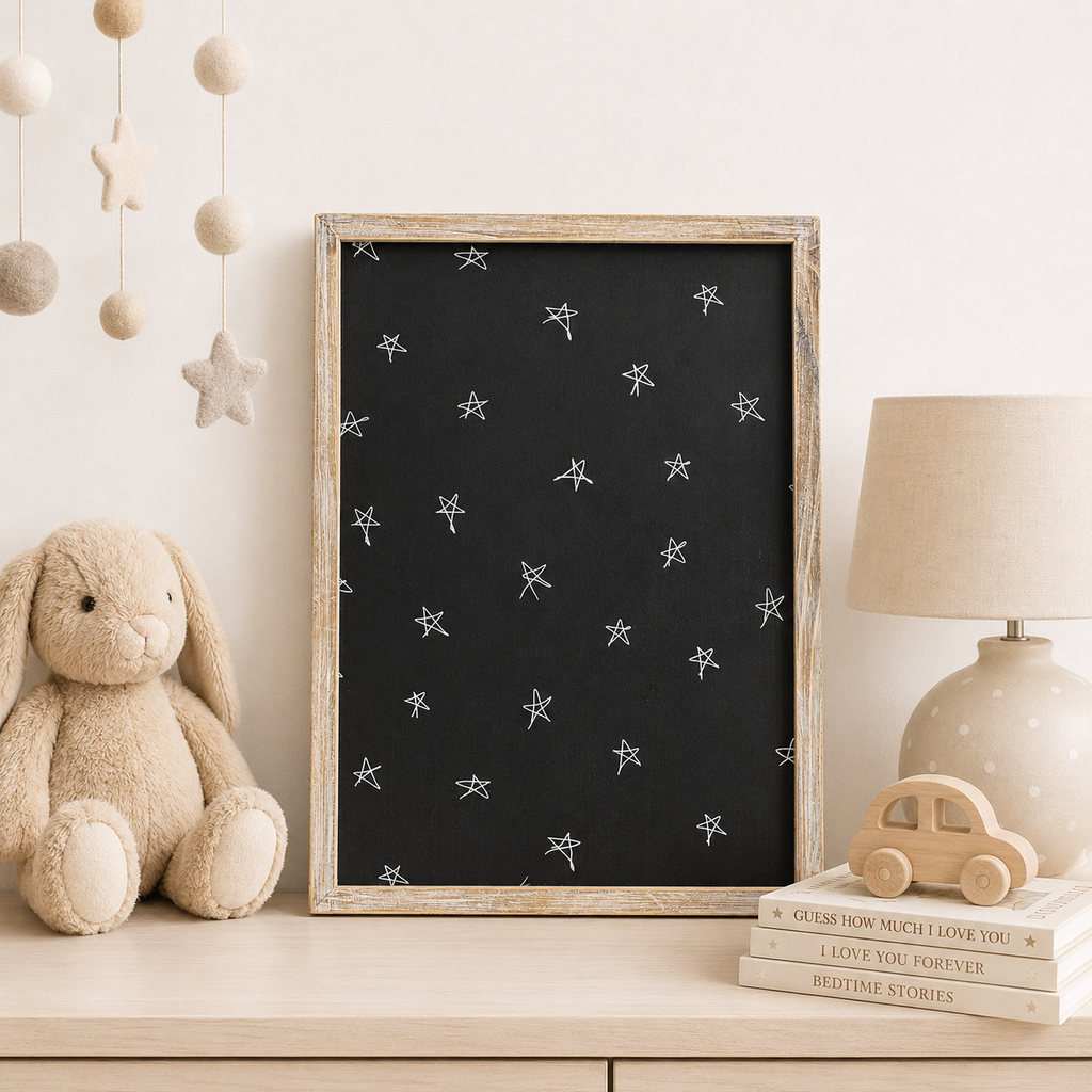 15" x 20" Reversible Wood Frame Sign - Lion/Stars | Multicolor