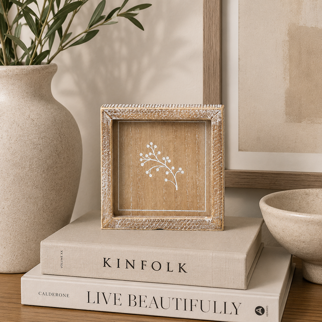 6" Reversible Wood Frame Sign - Best Stepdad Ever/Flower | Neutral | Father's Day Collection