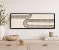 47" x 17" Reversible Wood Frame Sign - Arch/Dots | White and Black