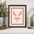 10" x 13" Reversible Wood Frame Sign - Believe/Sun | Multicolor