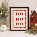 10" x 13" Reversible Wood Frame Sign - Ho Ho Ho/Moon | Multicolor