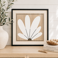 24" Reversible Wood Frame Sign - Pattern/Floral | Multicolor | Neutral Mod Collection