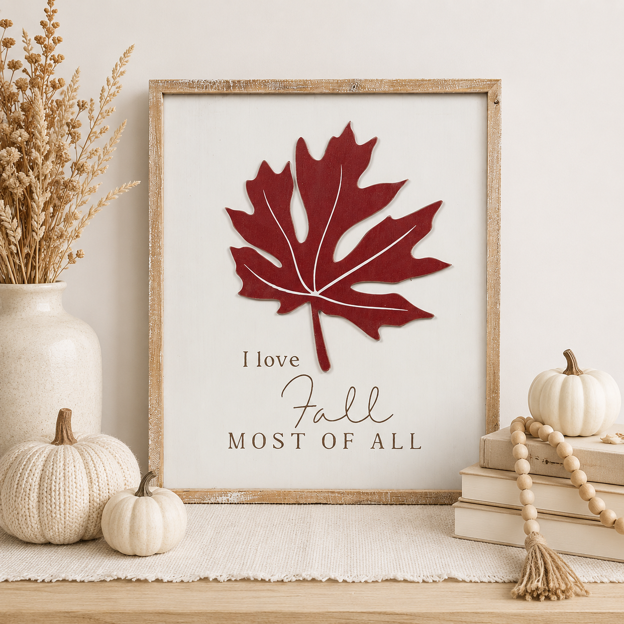16" x 19" Reversible Wood Frame Sign - Halloween/Fall | Multicolor | Pumpkins and Sweets Collection